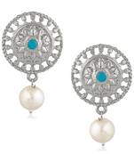 Blue crystal earrings