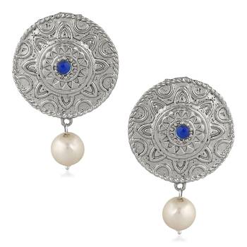Blue crystal earrings 1