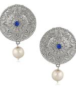 Blue crystal earrings