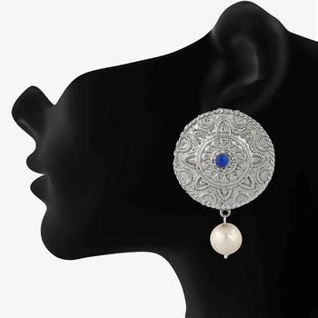 Blue crystal earrings 2