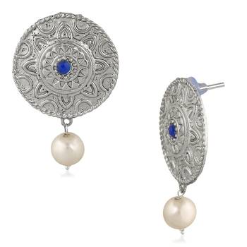 Blue crystal earrings 3