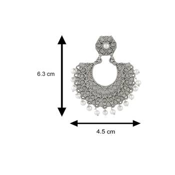 White pearl earrings 4