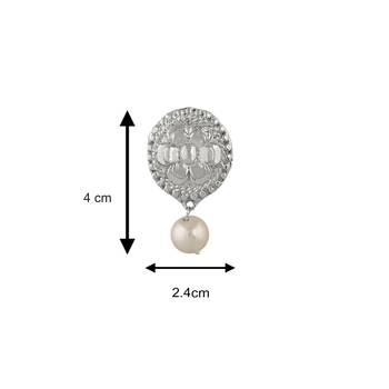 White pearl earrings 4