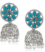 Blue crystal earrings