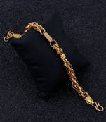 Silver Shine Awesome Gold Plated   Designer Bracelet for men Jewellery