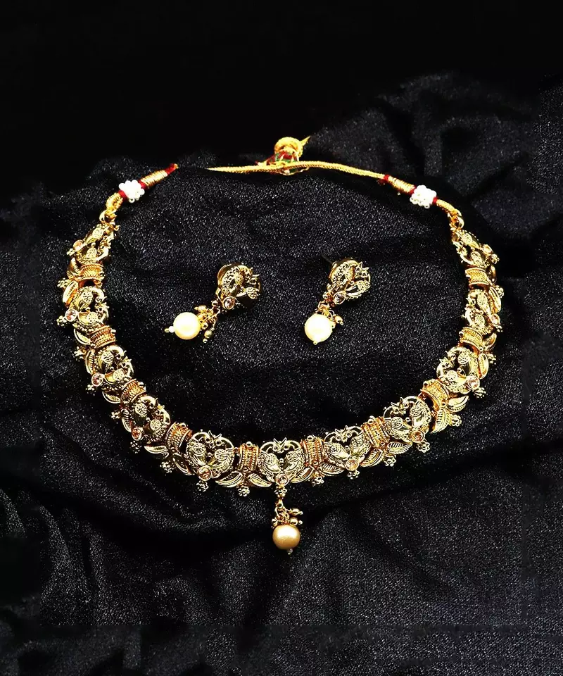 Gold plated necklace sets