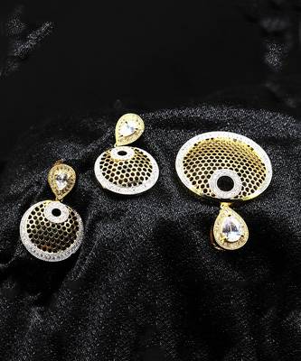 Gold Plated american_diamonds Pendants 7