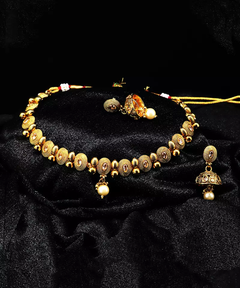 Gold plated necklace sets