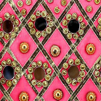 Rajasthani Jaipuri Ethnic Handcrafted Embellished Beaded Potli Wristlets Bags For Women's - Light Pink 5