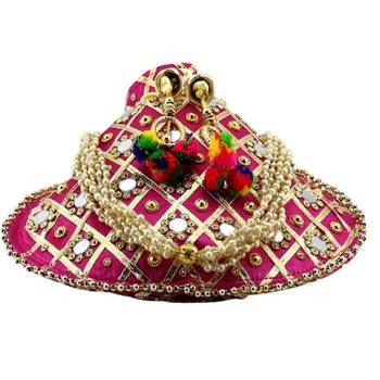Rajasthani Jaipuri Ethnic Handcrafted Embellished Beaded Potli Wristlets Bags For Women's - Dark Pink 4
