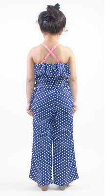 Ruviero blue polka dot jumpsuit 3
