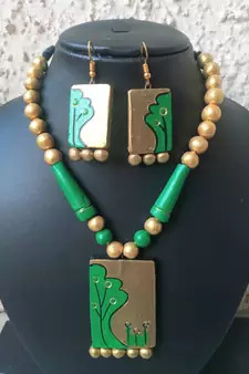 RozMili HandMade Terracotta jewellery set