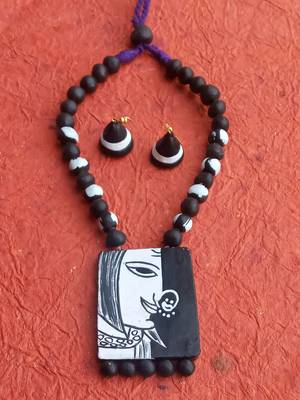 RozMili HandMade Terracotta jewellery set 1