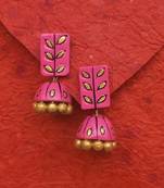 RozMili Handmade Terracotta jhumki earring