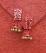 RozMili Handmade Terracotta jhumki earring