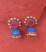 RozMili Handmade Terracotta jhumki earring