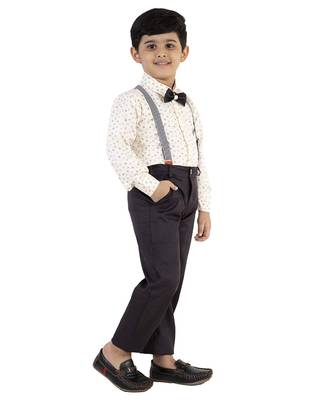 fourfolds boy's 3-piece suit 3