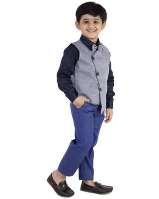 fourfolds boy's 3-piece suit 3
