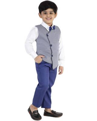 fourfolds boy's 3-piece suit 3