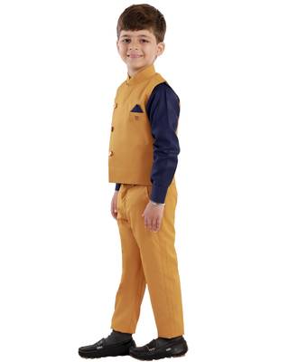 fourfolds boy's 3-piece suit 3