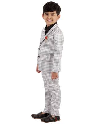 fourfolds boy's 3-piece suit 3