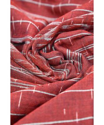Bottle Green Red Jharana Khandua Cotton Saree 3