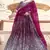 Wine sequins embroidered net semi stitched Bridal lehenga