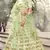 Light-green sequins embroidered net Semi Stitched Bridal Lehenga