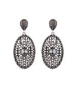 Black zircon   earrings