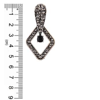 Black zircon   earrings 4