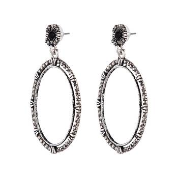 Black zircon   earrings 2