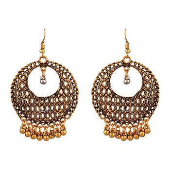 Black zircon   earrings 1