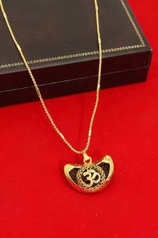 9blings Gold Om pendants