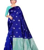  Royal blue color jacquard 