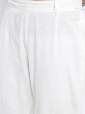 Purple woven viscose rayon palazzo-kurta 4