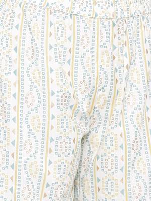 Blue woven viscose rayon kurti-trouser 4