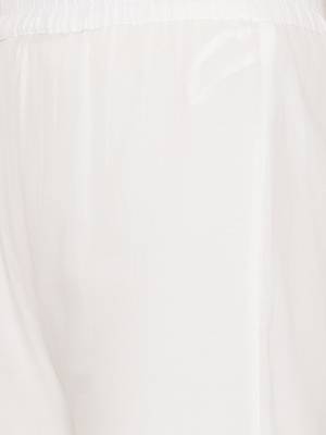 Pink woven viscose rayon palazzo-kurta 4