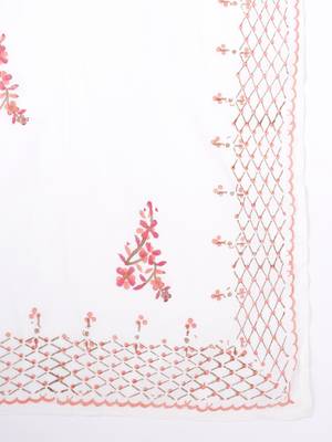 Pink woven viscose rayon palazzo-kurta 5
