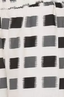 Grey woven viscose rayon palazzo-kurta