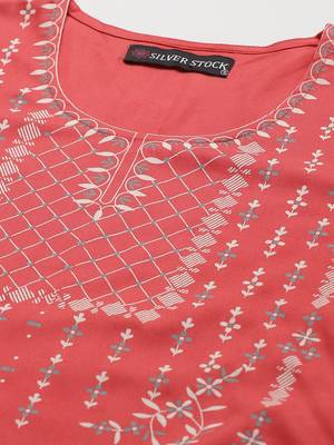silver stock pink  block printed kurta 3