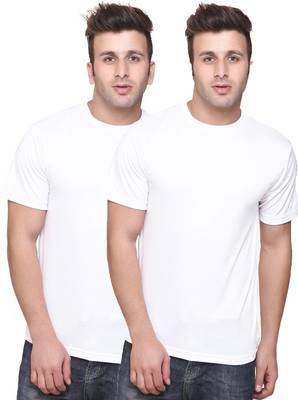 White plain cotton men-tshirts 1