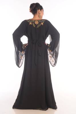 Eleagnt Modern Arabic Kaftan Dress For Women Wedding Gown 6