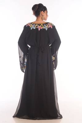 2021 New Modern Kaftan Farasha Maxi Zari Work Vary Fancy Abaya Dress 5