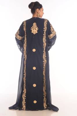 SALE !! Moroccan Modern Kaftan Farasha Maxi Zari Work Vary Fancy Abaya Dress 7