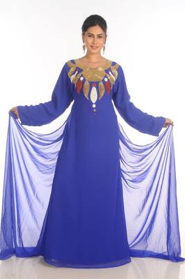 Popular Modern Kaftan Farasha Maxi Zari Work Vary Fancy Abaya Dress 1