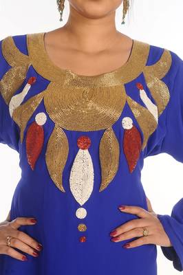 Popular Modern Kaftan Farasha Maxi Zari Work Vary Fancy Abaya Dress 3