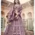 Glamorous Wine Colored Thread and zari embroidered with Pure gota work Art-Silk Fabric Lehenga Choli for Bride