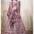 Glamorous Wine Colored Thread and zari embroidered with Pure gota work Art-Silk Fabric Lehenga Choli for Bride
