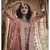 Salmon Pink Zarkan, Gota, Thread and Zari Embroidered satin Semi Stitched bridal lehenga
