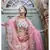 ELEGANT Off-white Heavy thread embroidered georgette Semi-stitched lehenga